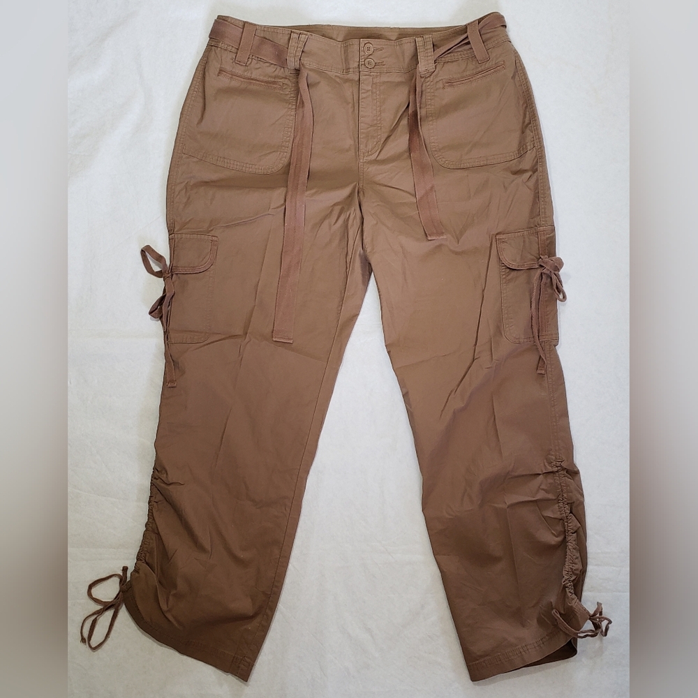 Lane Bryant Venezia Brown Cargo Pants Women's Size 20